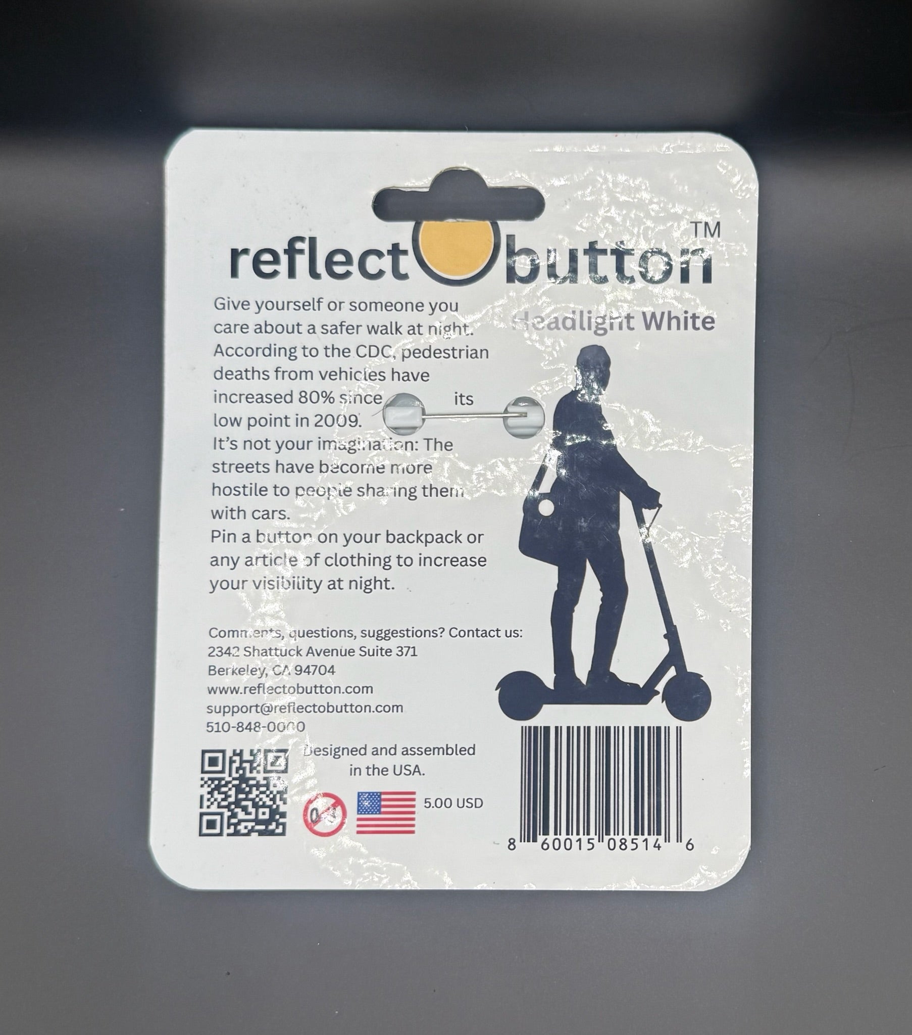 Headlight White Reflectobutton