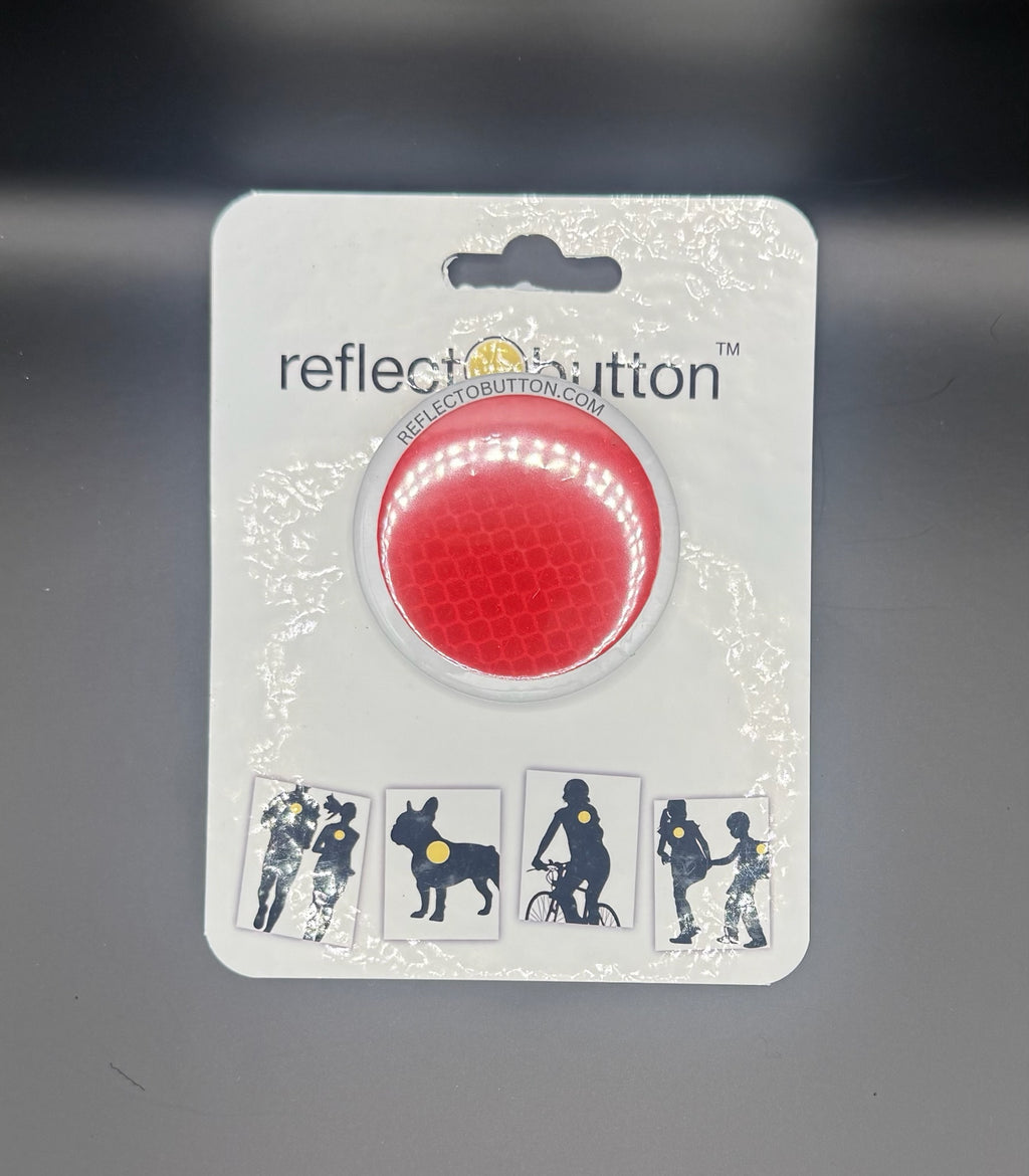 Stop Sign Red Reflectobutton