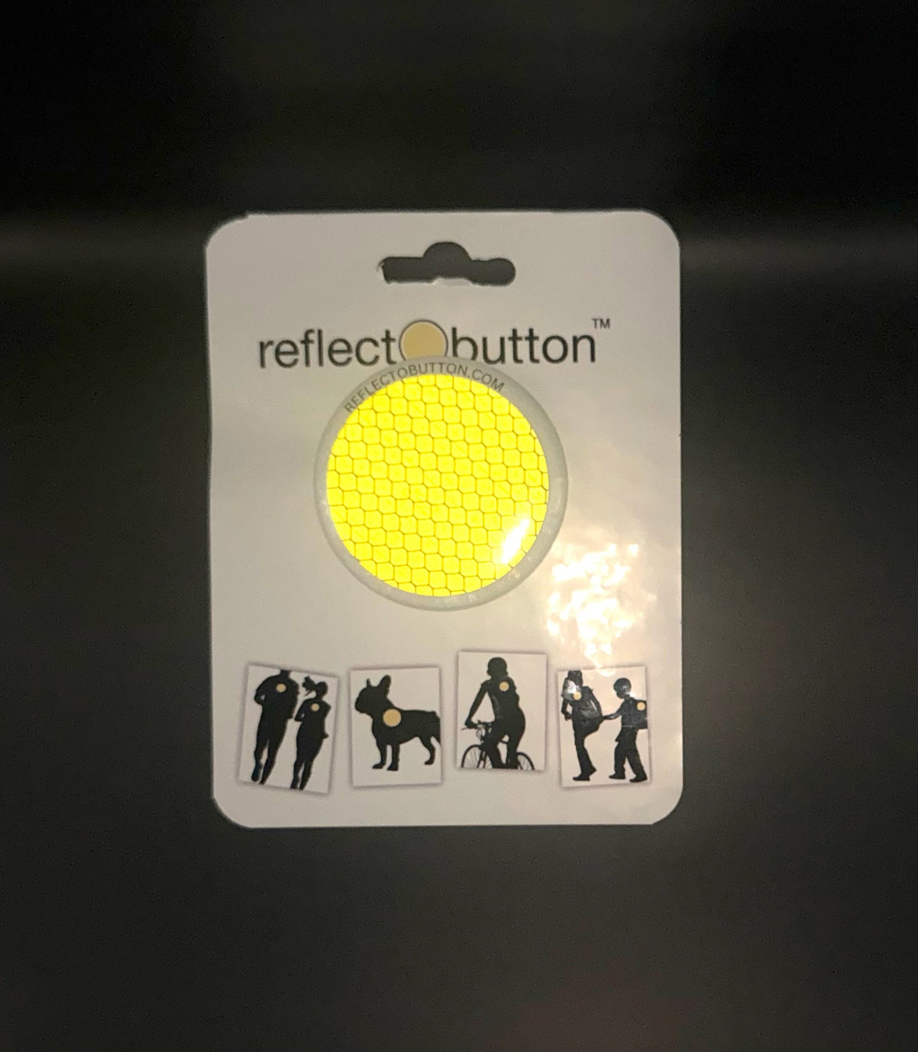 School Bus Yellow Reflectobutton
